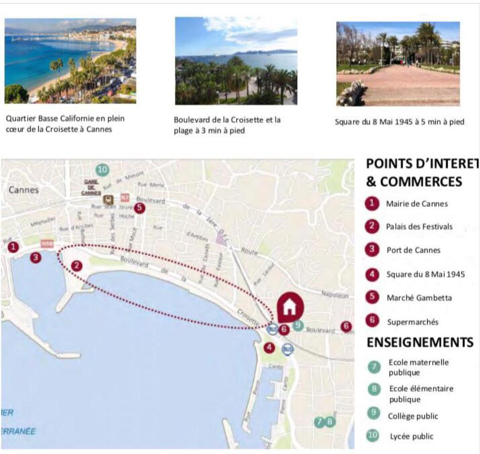 Cannes Croisette Esterno foto